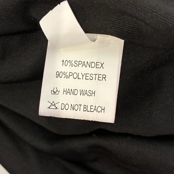 Black Bodycon Ruched Mini Dress Sz S Long Sleeve Deep V-Neck Stretch Cocktail - Picture 4 of 8